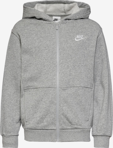 Nike Sportswear Tréning dzseki 'NSW CLUB' - szürke: elől