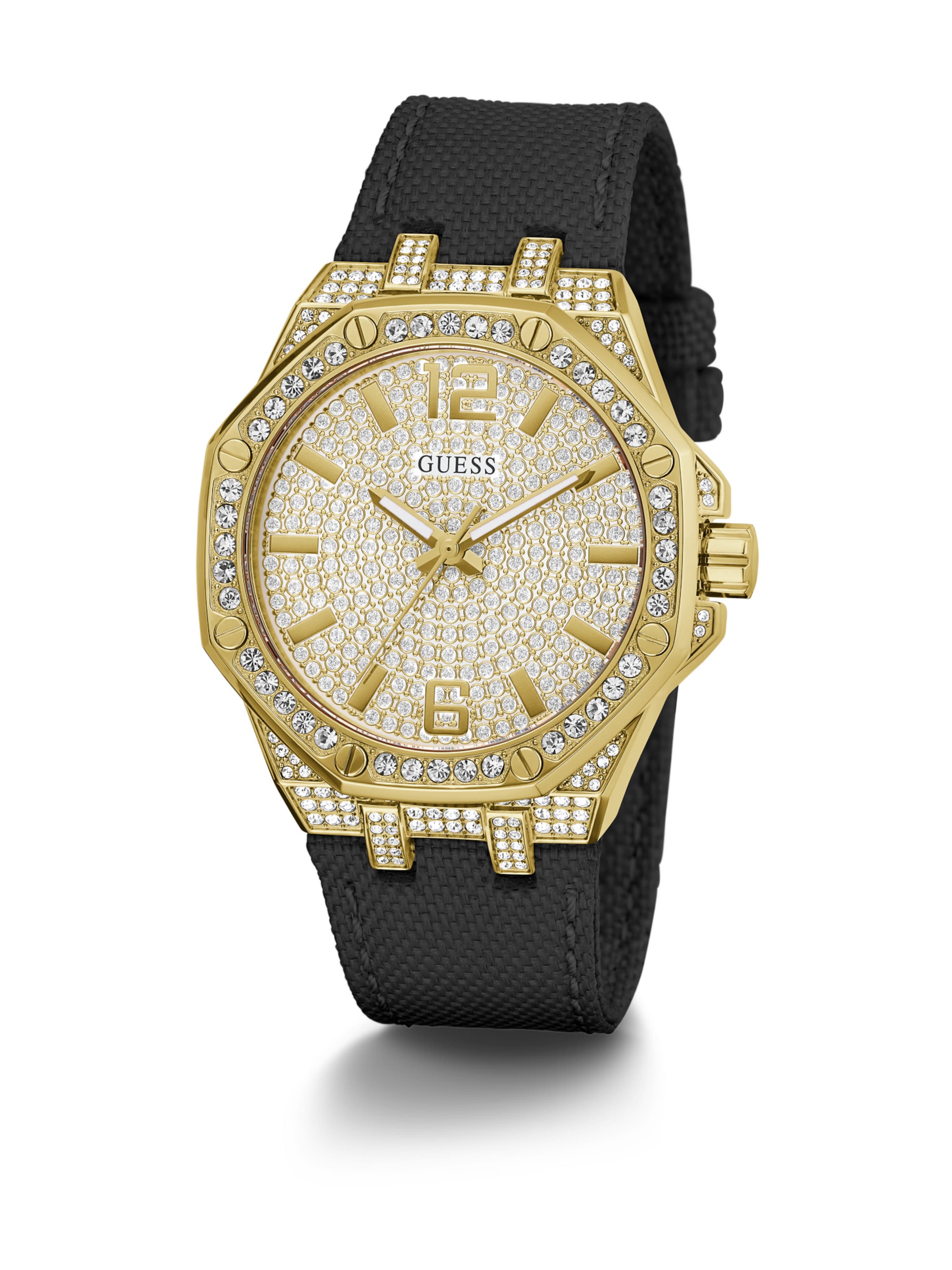 GUESS Uhr 'SHIMMER' in Schwarz