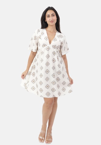 Elara Summer dress in Beige: front