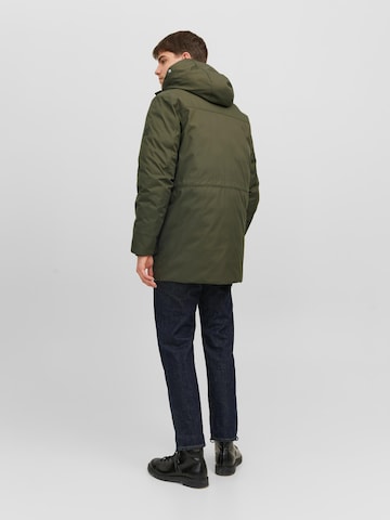 žalia JACK & JONES Žieminė parka 'CLEMENT'