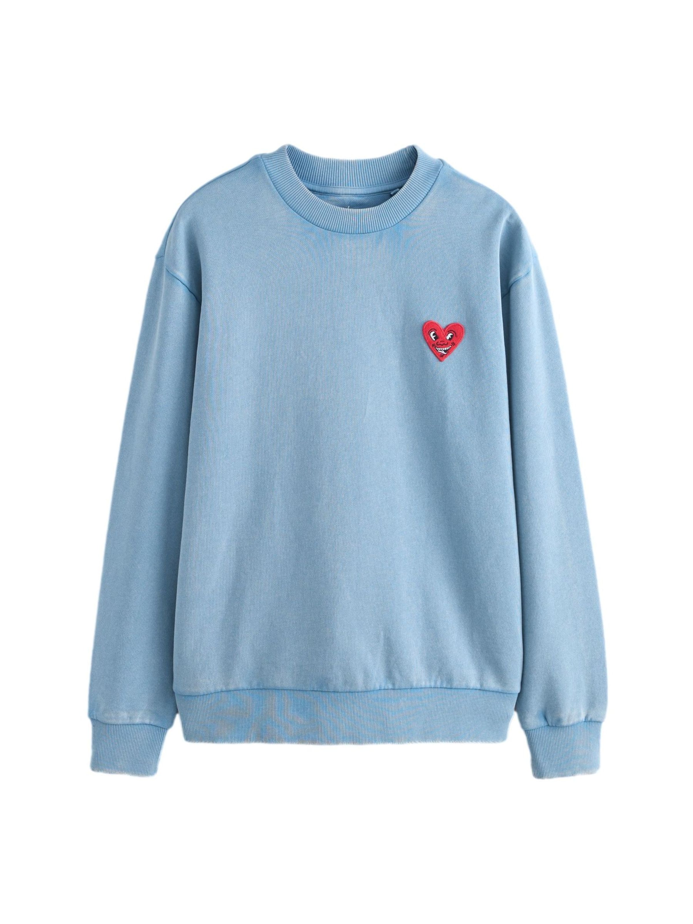 Next - Sweatshirt em azul: frente