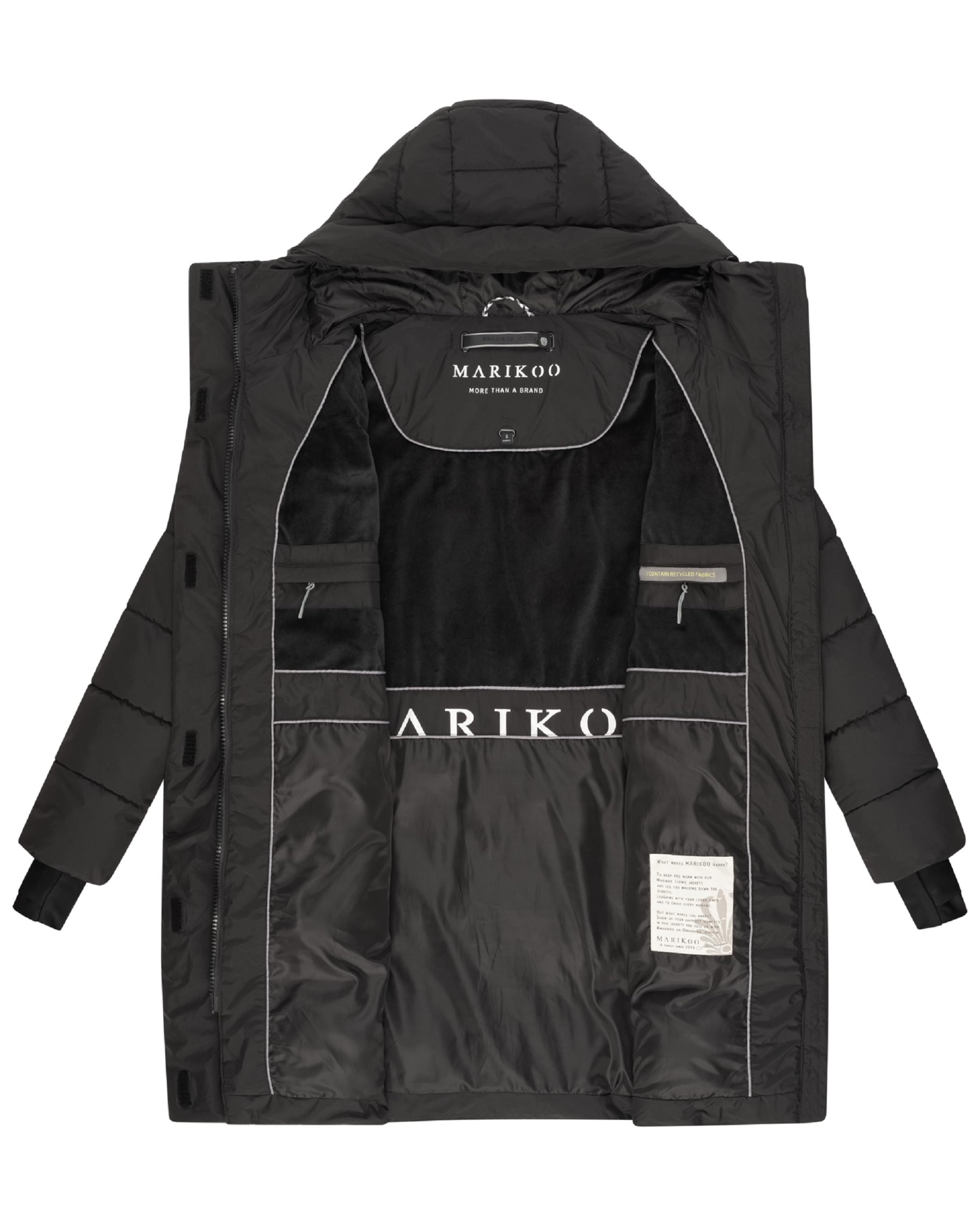 MARIKOO Зимнее пальто 'Kaituu XVI' в Черный
