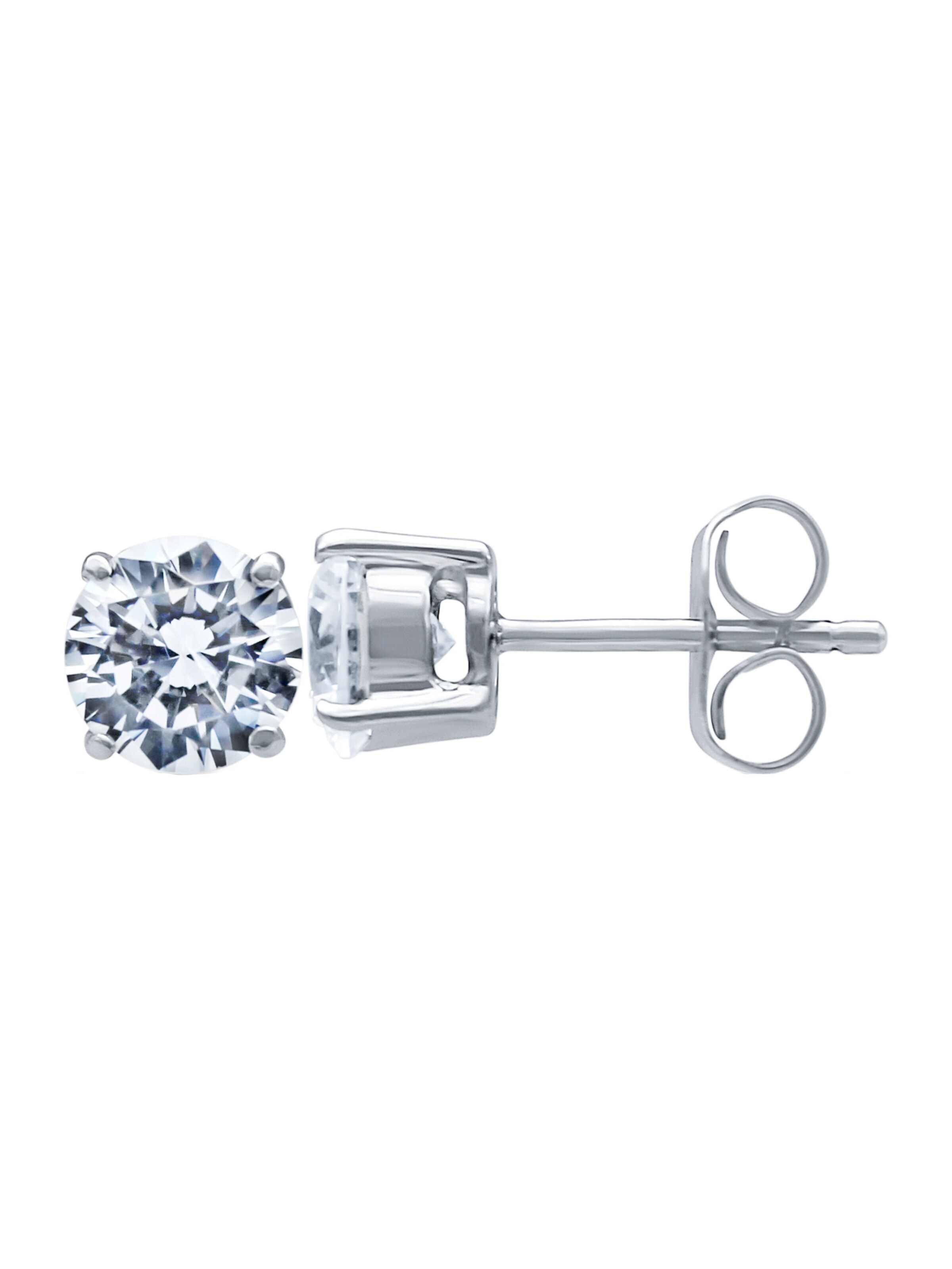 Eye Candy Earrings 'ECJ-ER0136' in Silver: front