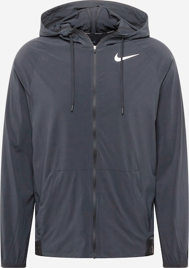 NIKE Sports jacket 'Flex Vent Max' in Black / White, Item view