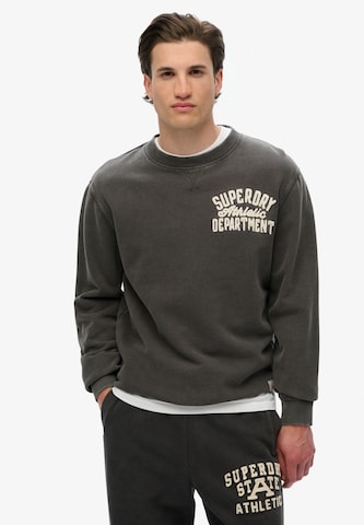 Superdry Sweatshirt in Black: front