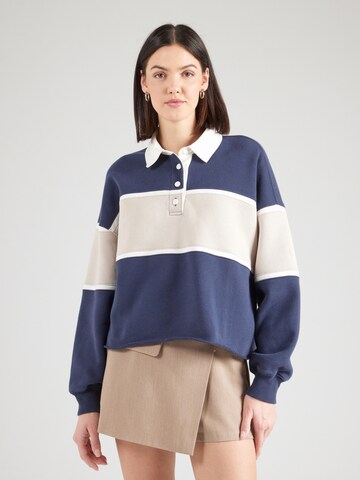 Abercrombie & Fitch Sweatshirt i blå: framsida