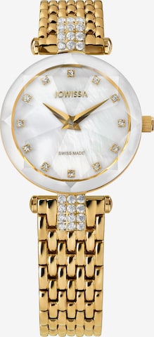 JOWISSA Analog Watch 'FACET STRASS' in Gold: front