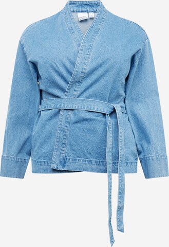 Veste mi-saison 'KEELY' Vero Moda Curve en bleu : devant