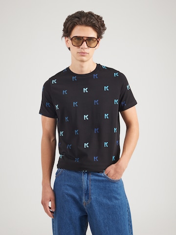 T-Shirt Karl Lagerfeld en noir : devant
