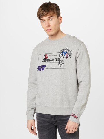 Zadig & Voltaire Sweatshirt 'SIMBA' in Grijs: voorkant