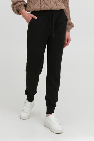 ICHI Loose fit Pants 'IHKAVA PA4' in Black: front