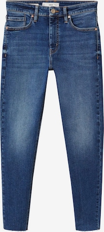 Skinny Jeans 'Isa' de la MANGO pe albastru: față