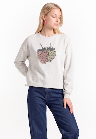 Sweat-shirt MYMO en blanc : devant