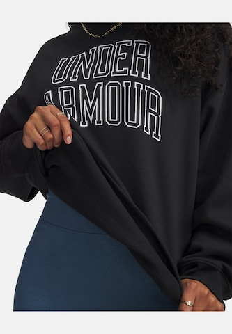 UNDER ARMOUR Sportief sweatshirt in Zwart