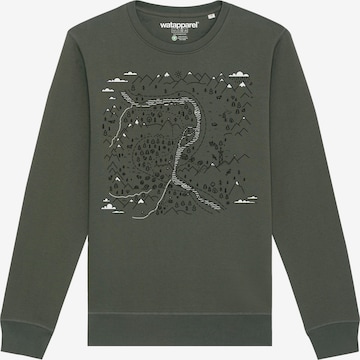 Sweat-shirt ' Landschaft ' Watapparel en vert : devant