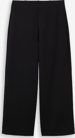 melns TOM TAILOR DENIM Platas staras Bikses: no priekšpuses