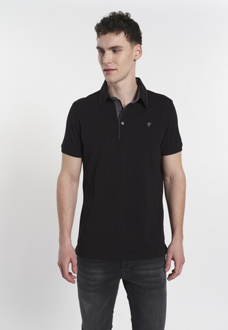 DENIM CULTURE Poloshirt 'Nico' in Schwarz