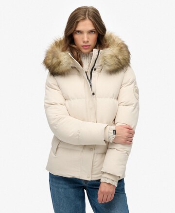 Superdry Winterjas 'Everest' in Wit: voorkant