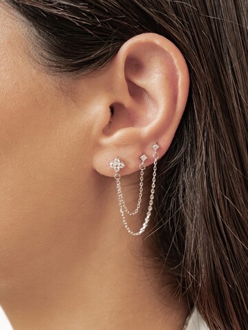 Hey Happiness Oorbellen 'Daisy' in Zilver: voorkant