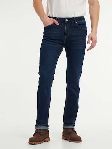 WEM Fashion Slim fit Jeans 'Nils' in Blue: front