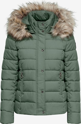 ONLY Winter Jacket 'LUNA' in Green: front