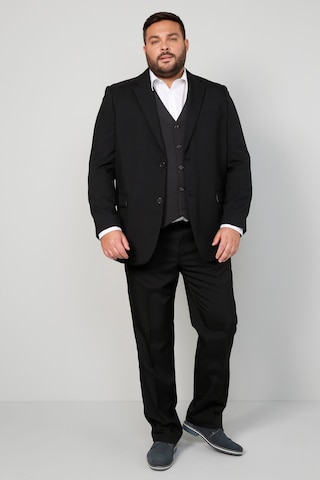 Men Plus Regular Fit Sakko in Schwarz