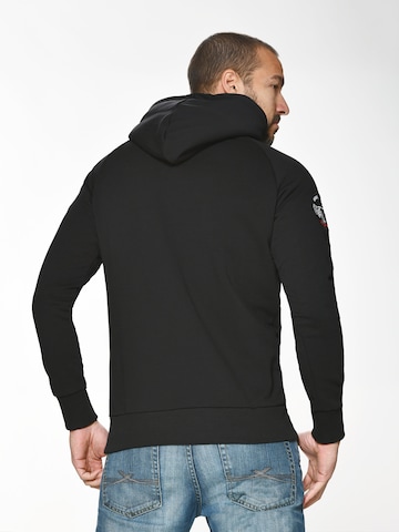 TOP GUN Sweatshirt in Schwarz