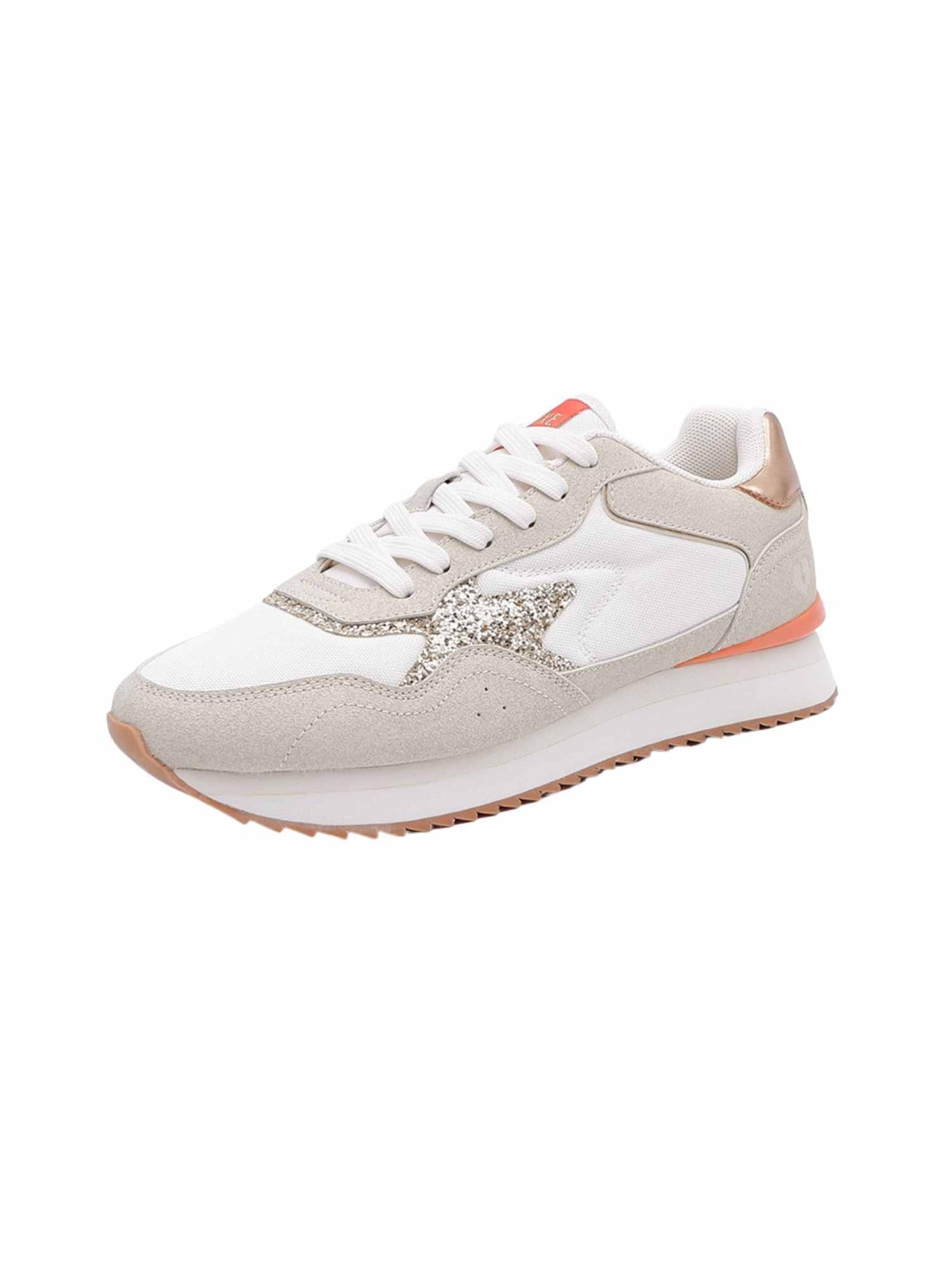 Baskets basses 'Dolly' Deeluxe en beige : devant