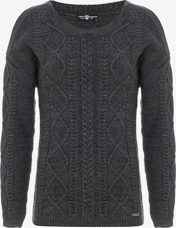 Jimmy Sanders Pullover 'Ahri' in Grau: Vorderseite