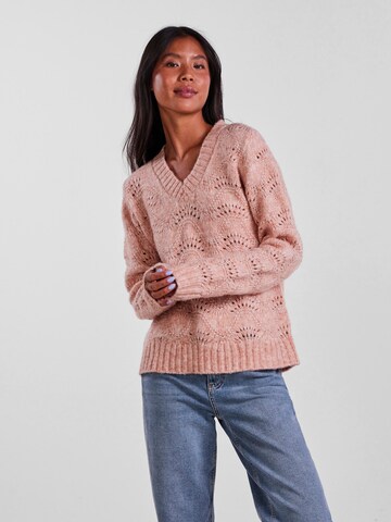 Pullover 'Bibbi' di PIECES in rosa: frontale