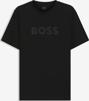 Tricou de la BOSS pe negru: față