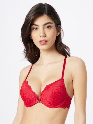 Hunkemöller Push-up Bra 'Rose' in Red: front