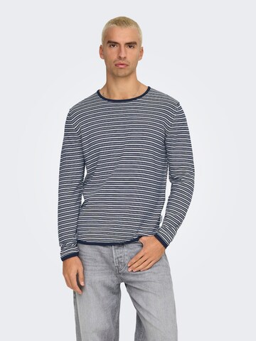 Only & Sons Sweater 'ONSAXEL' in Blue