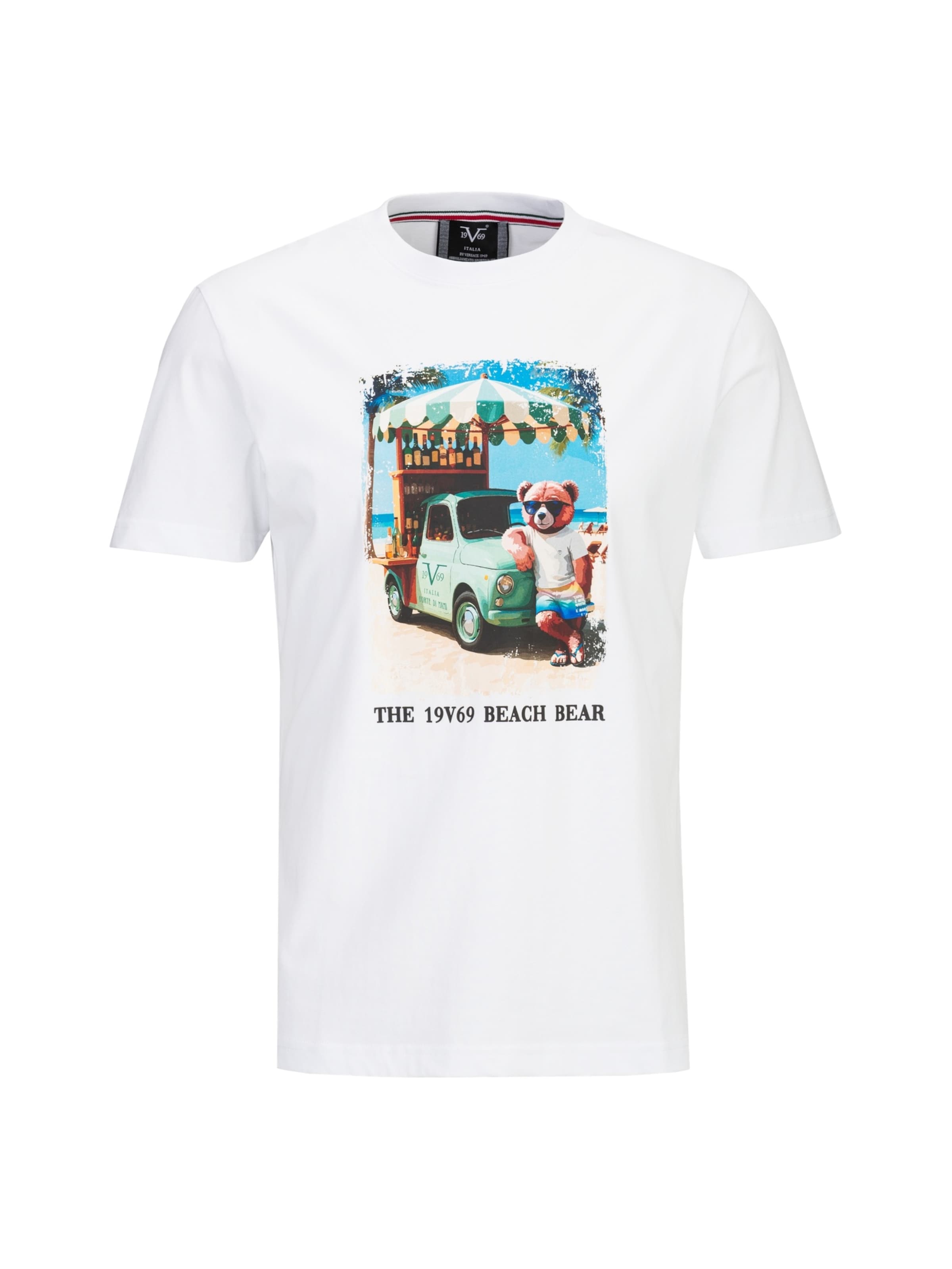 19V69 ITALIA Shirt 'Rafael Beach' in White: front