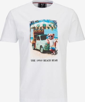 19V69 ITALIA Shirt 'Rafael Beach' in White: front