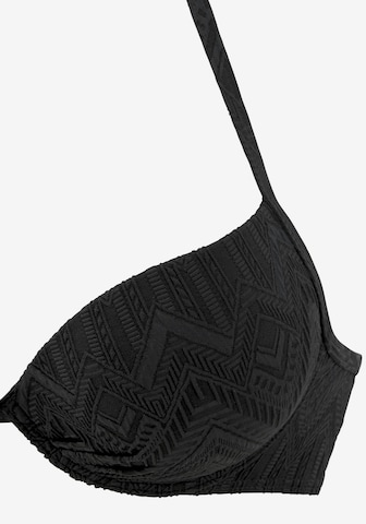 BUFFALO Push-up Bikini in Schwarz