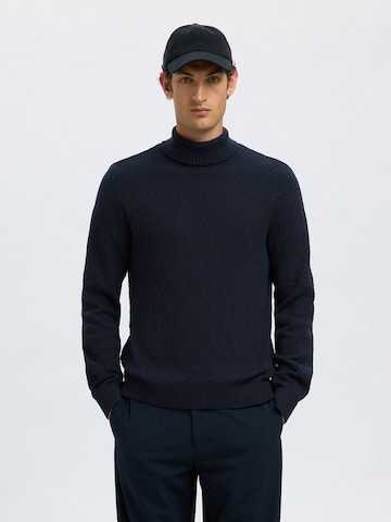 SELECTED Sweater 'SLHTREVOR' in Blue: front