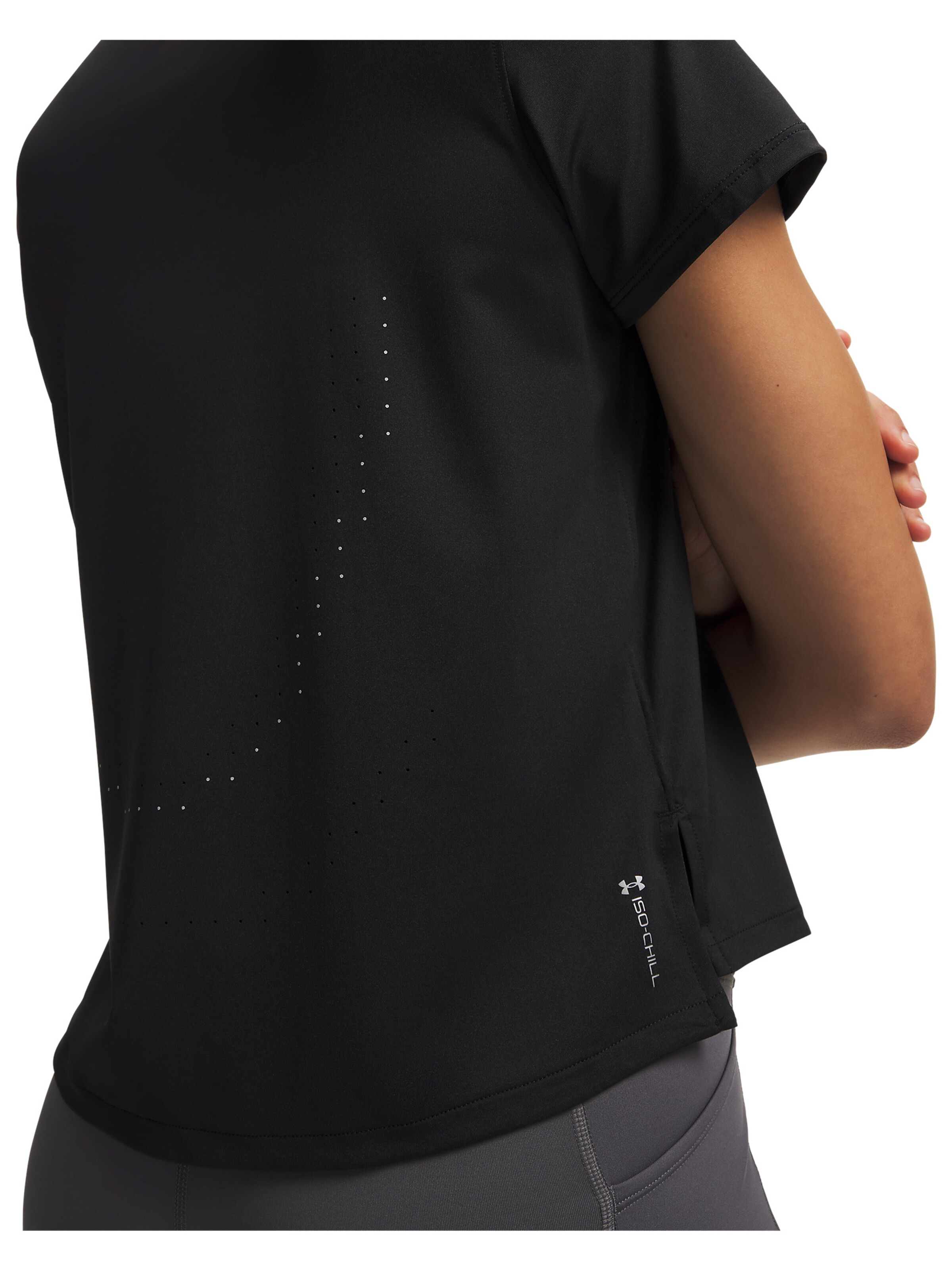 UNDER ARMOUR Functioneel shirt 'UA Velociti' in Zwart