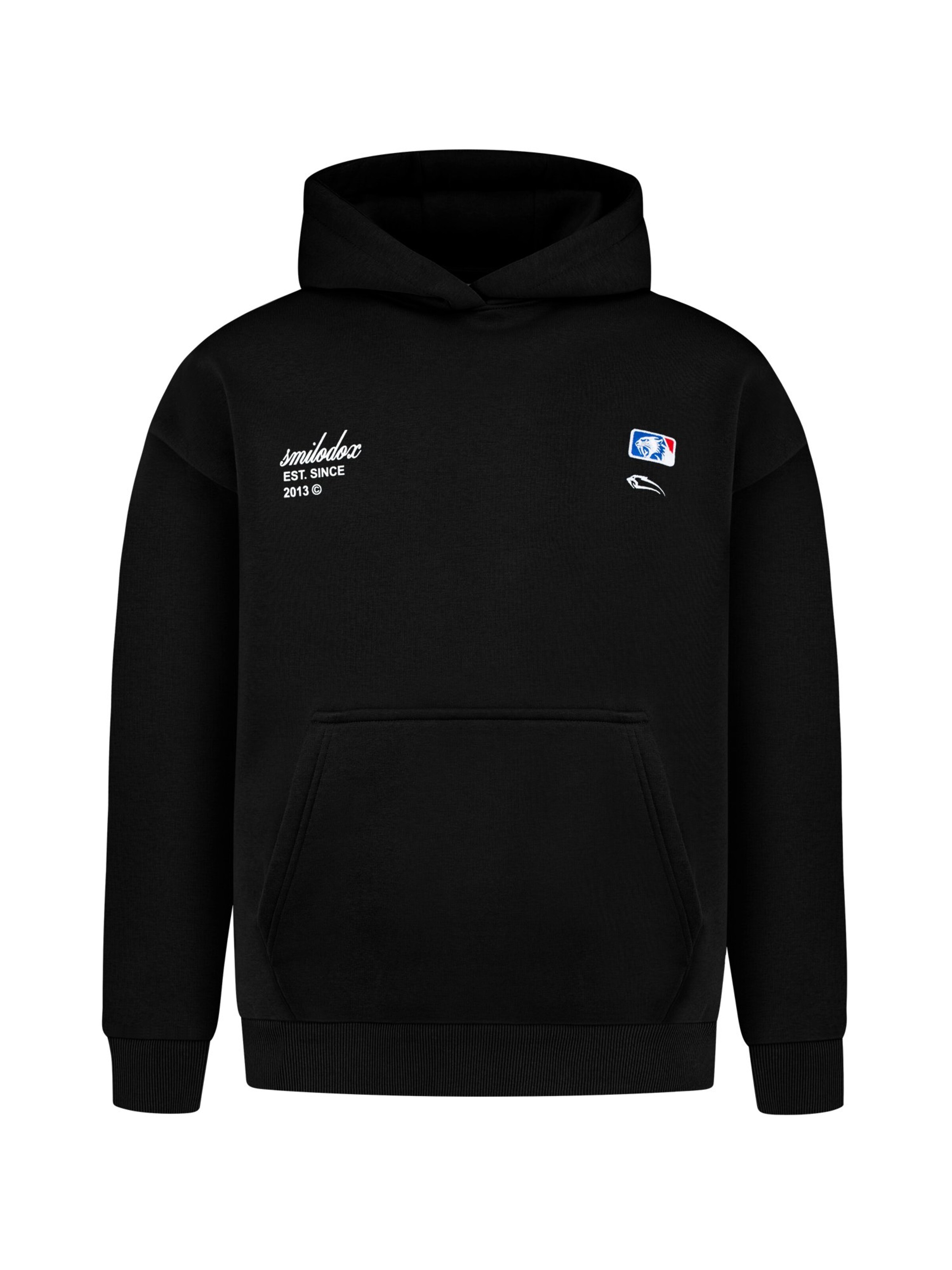 Smilodox Sweatvest in Zwart: voorkant