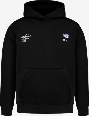 Veste de survêtement Smilodox en noir : devant