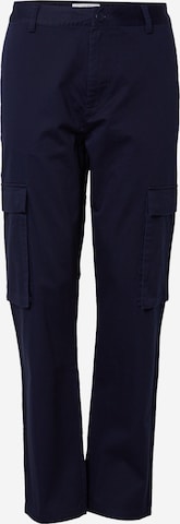 DAN FOX APPAREL Regular Cargobroek 'Stanley' in Blauw: voorkant