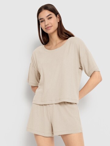 LSCN by LASCANA Pyjama in Beige: Vorderseite
