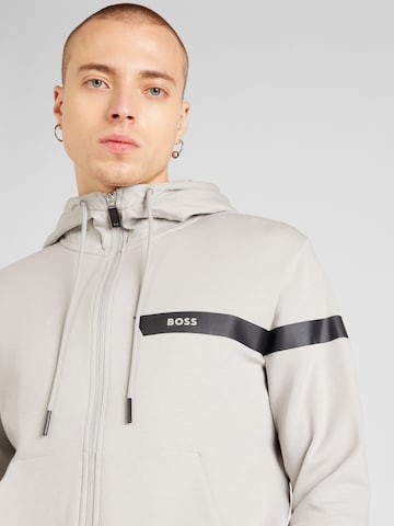 BOSS Sweat jacket 'Saggy 1' in Grey