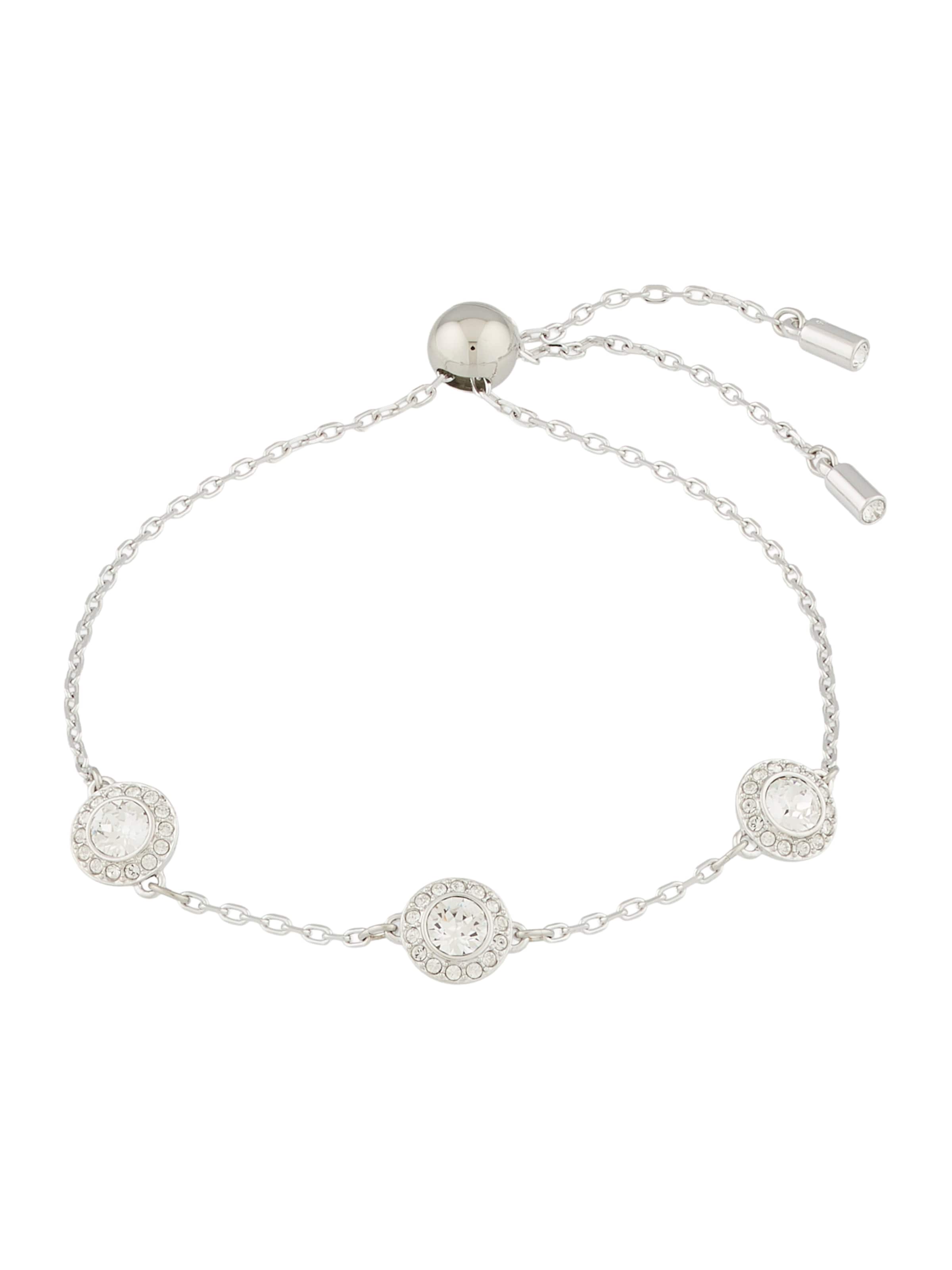 sudrabs Swarovski Rokassprādze 'Una': no priekšpuses