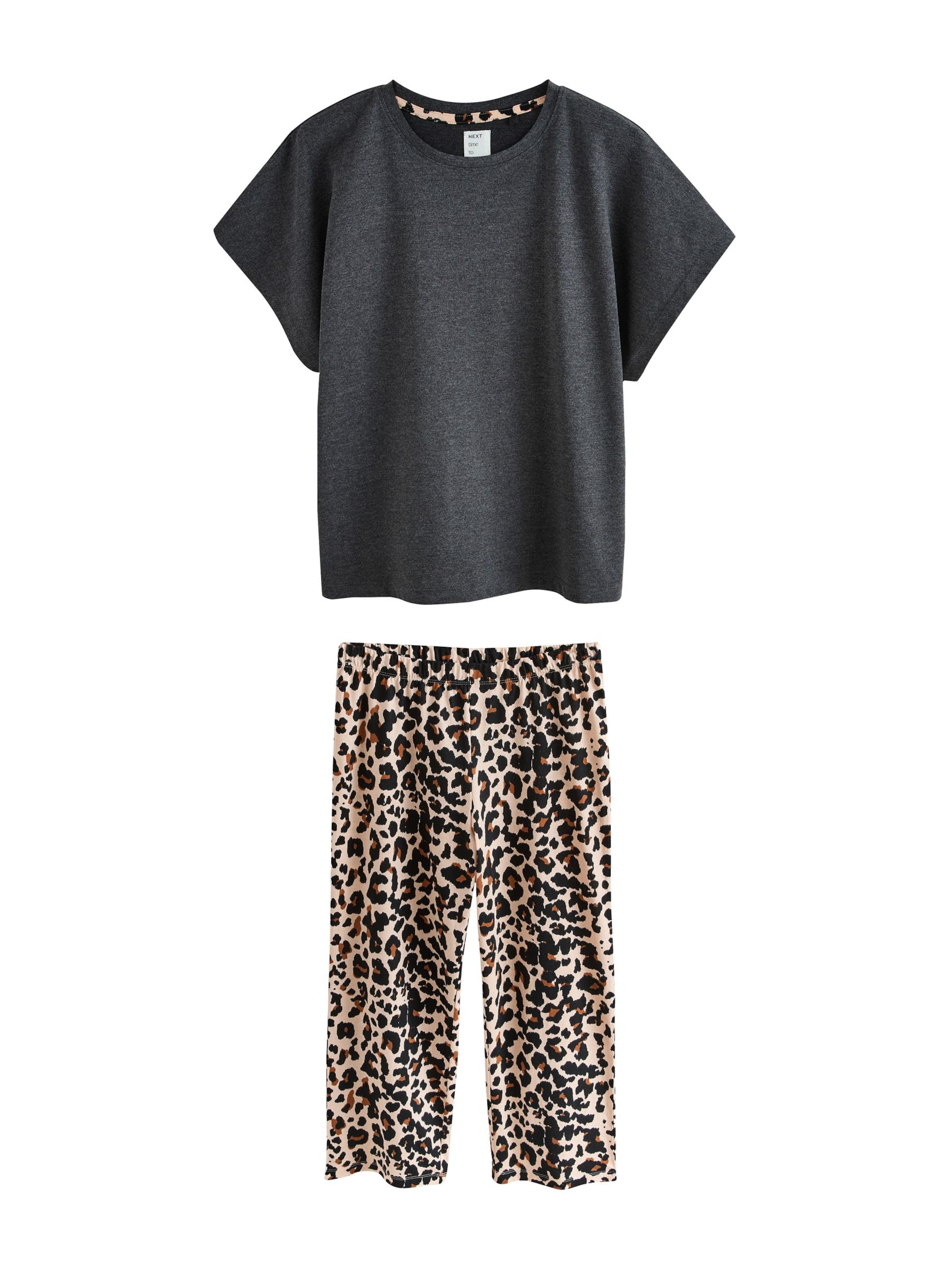 Next Пижама в бежово / кафяво / сиво, Преглед на продукта