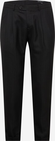 AllSaints Normální Kalhoty se sklady v pase 'BANE' – černá: přední strana