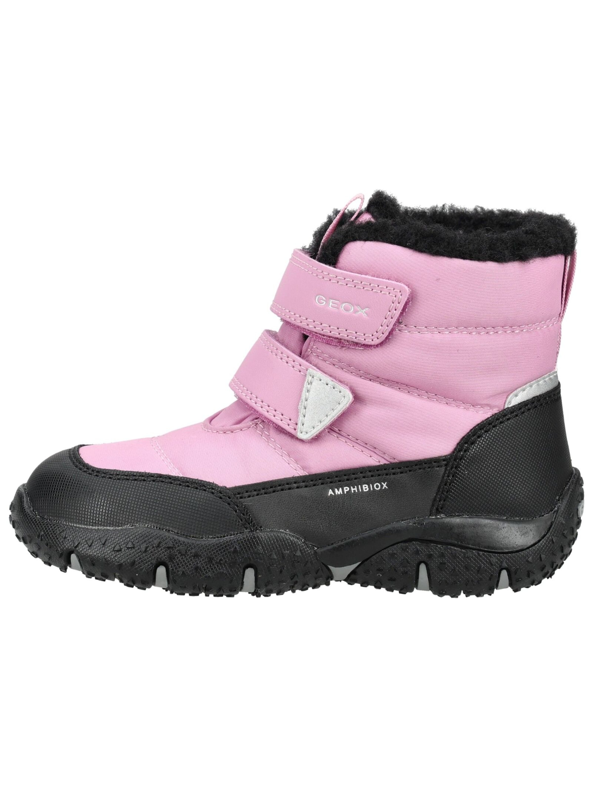 Bottes de neige GEOX en rose : sur le côté
