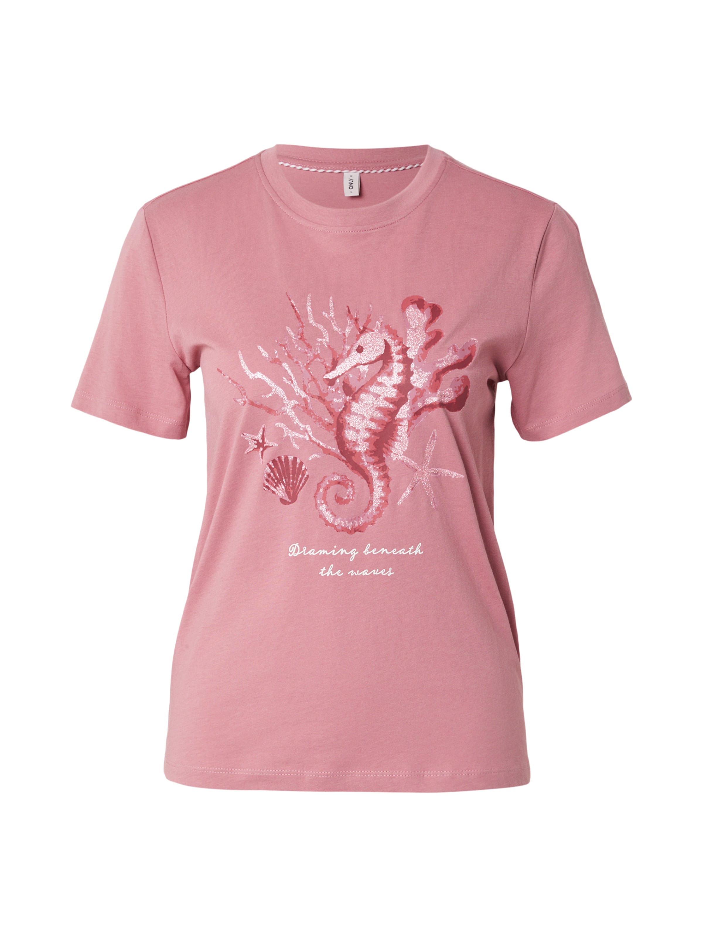 T-shirt 'ONLKITA' ONLY en rose : devant