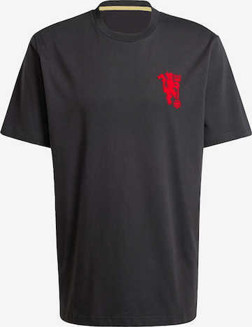 T-Shirt fonctionnel 'Manchester United Cultural Story' ADIDAS SPORTSWEAR en noir : devant