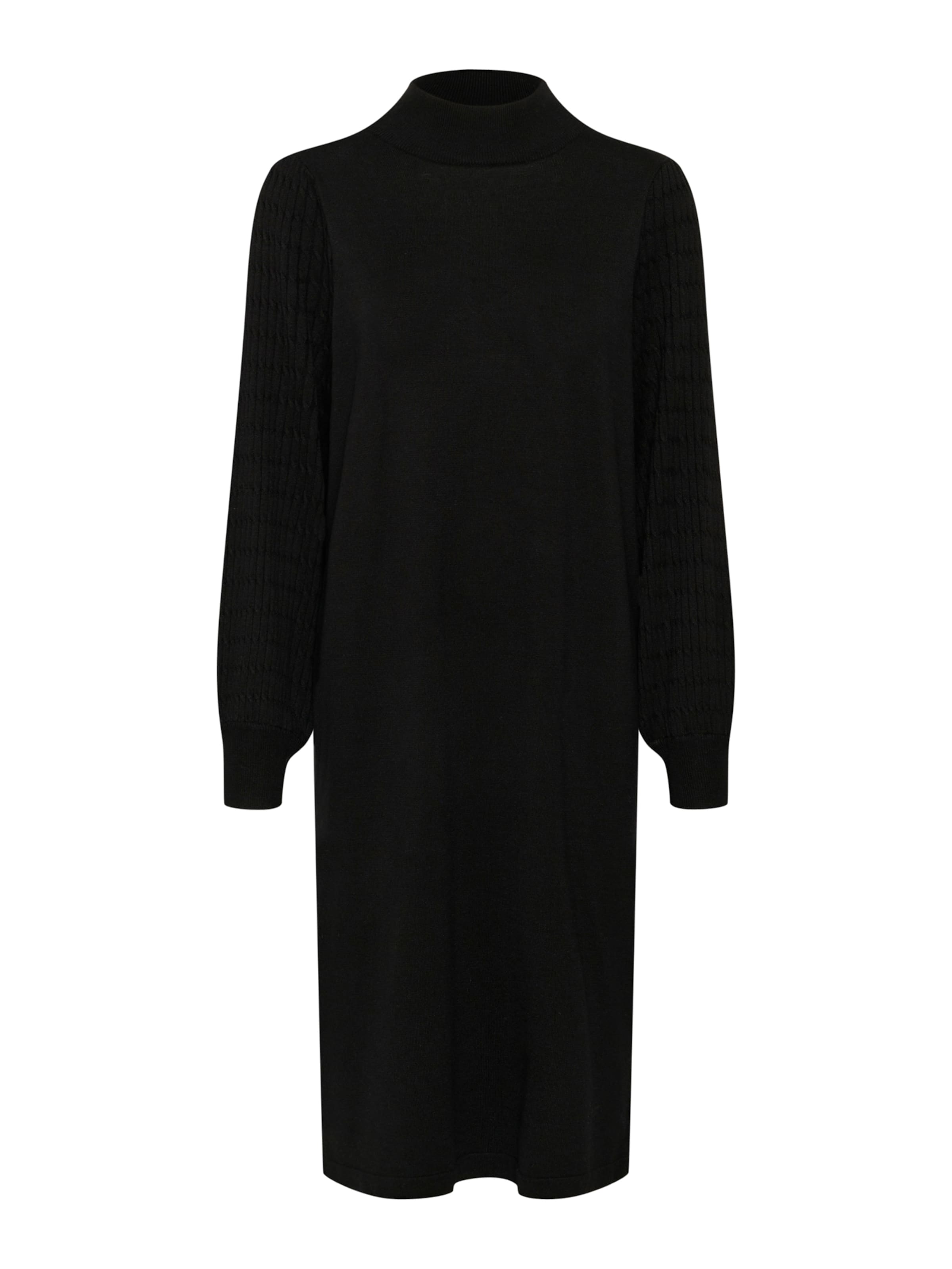 melns Kaffe Adīta kleita 'Nanna': no priekšpuses